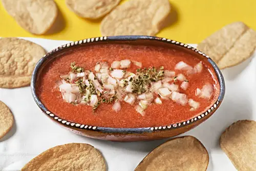 Plaza Salsa served with tortilla chips