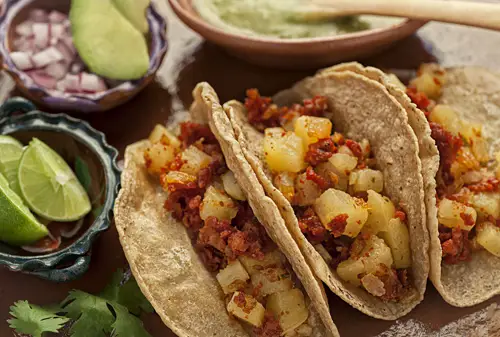 Tacos de Chorizo con Papas